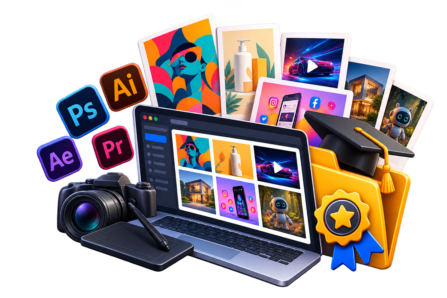 Creative workflow illustration